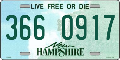 NH license plate 3660917