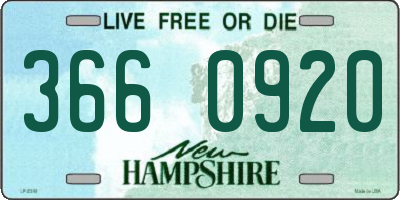 NH license plate 3660920