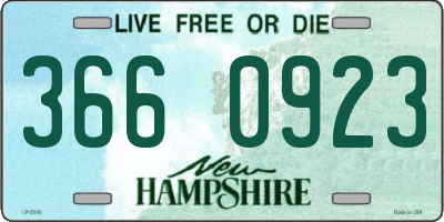 NH license plate 3660923