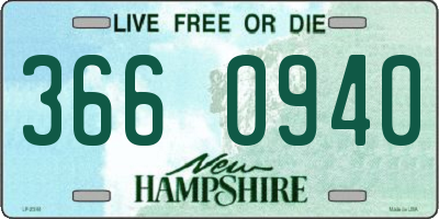 NH license plate 3660940