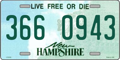 NH license plate 3660943