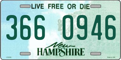 NH license plate 3660946
