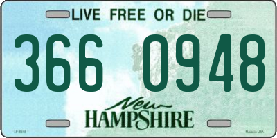 NH license plate 3660948