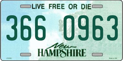 NH license plate 3660963