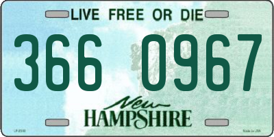 NH license plate 3660967