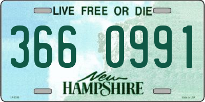 NH license plate 3660991
