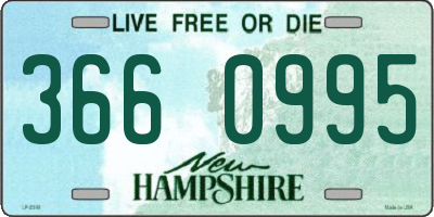 NH license plate 3660995