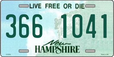 NH license plate 3661041