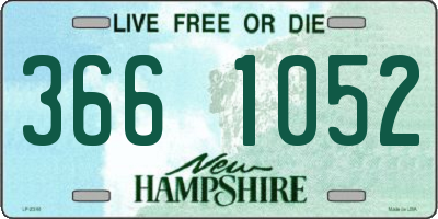 NH license plate 3661052