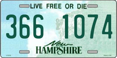 NH license plate 3661074