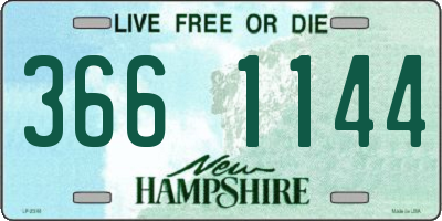 NH license plate 3661144