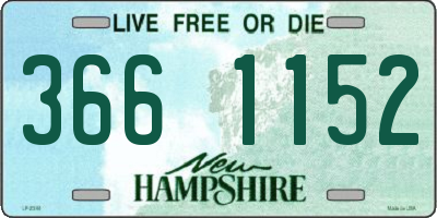 NH license plate 3661152