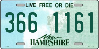 NH license plate 3661161