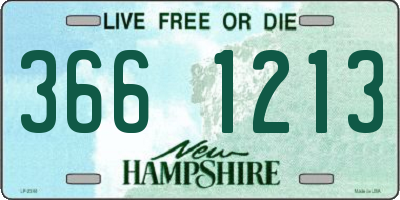 NH license plate 3661213