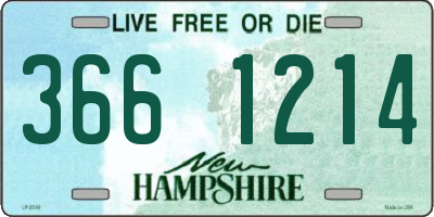 NH license plate 3661214