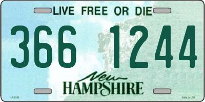 NH license plate 3661244
