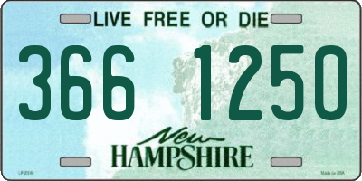 NH license plate 3661250