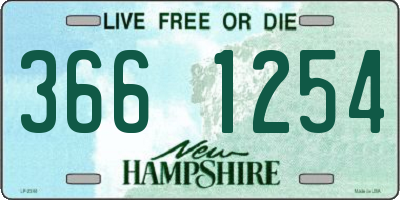 NH license plate 3661254
