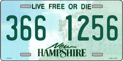 NH license plate 3661256