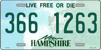 NH license plate 3661263