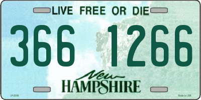 NH license plate 3661266