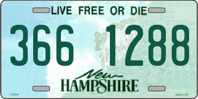 NH license plate 3661288