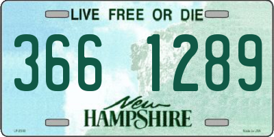 NH license plate 3661289