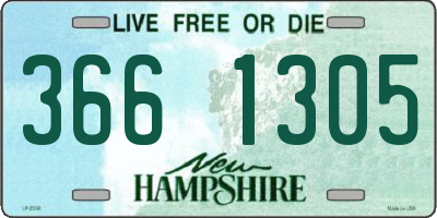 NH license plate 3661305
