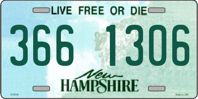 NH license plate 3661306
