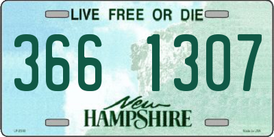 NH license plate 3661307