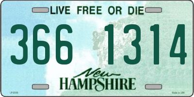 NH license plate 3661314