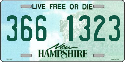 NH license plate 3661323