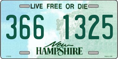 NH license plate 3661325