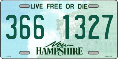 NH license plate 3661327