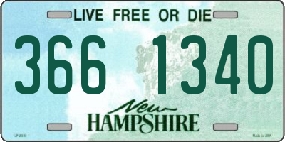 NH license plate 3661340