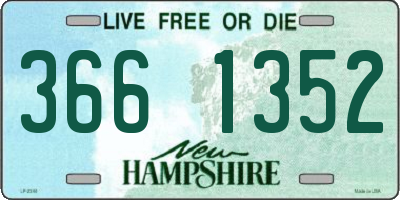 NH license plate 3661352