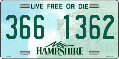 NH license plate 3661362