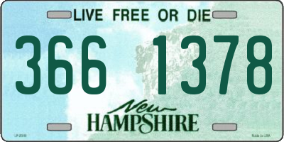 NH license plate 3661378