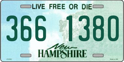 NH license plate 3661380