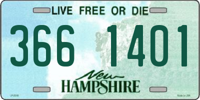 NH license plate 3661401