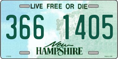 NH license plate 3661405
