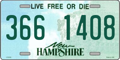 NH license plate 3661408