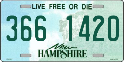 NH license plate 3661420