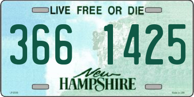 NH license plate 3661425