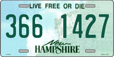NH license plate 3661427