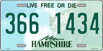 NH license plate 3661434