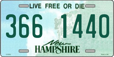 NH license plate 3661440