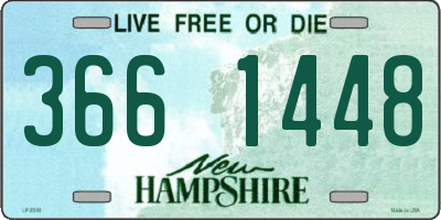 NH license plate 3661448