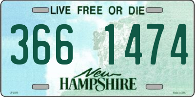 NH license plate 3661474