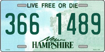NH license plate 3661489